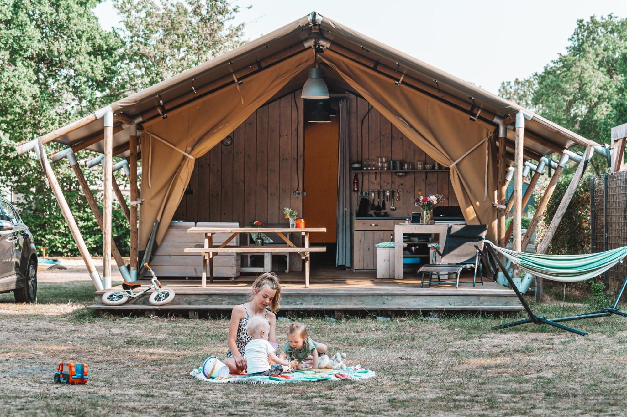 Glamping Holten Luxe Safaritent 1 Exterior foto